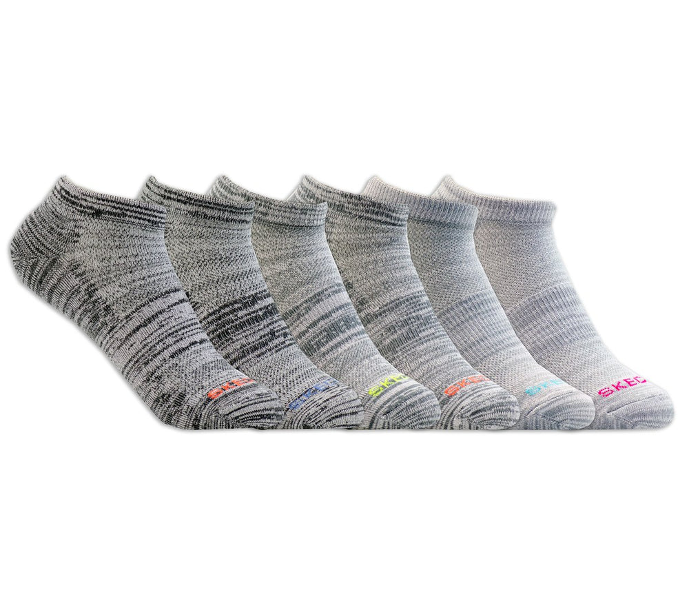 Skechers 6 Pack Women's Low Cut Sport Stripe Socks